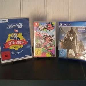 Support pour jeux/cartes xbox, playstation4/5, nintendo switch, pc.dvd ou cartes graduées.