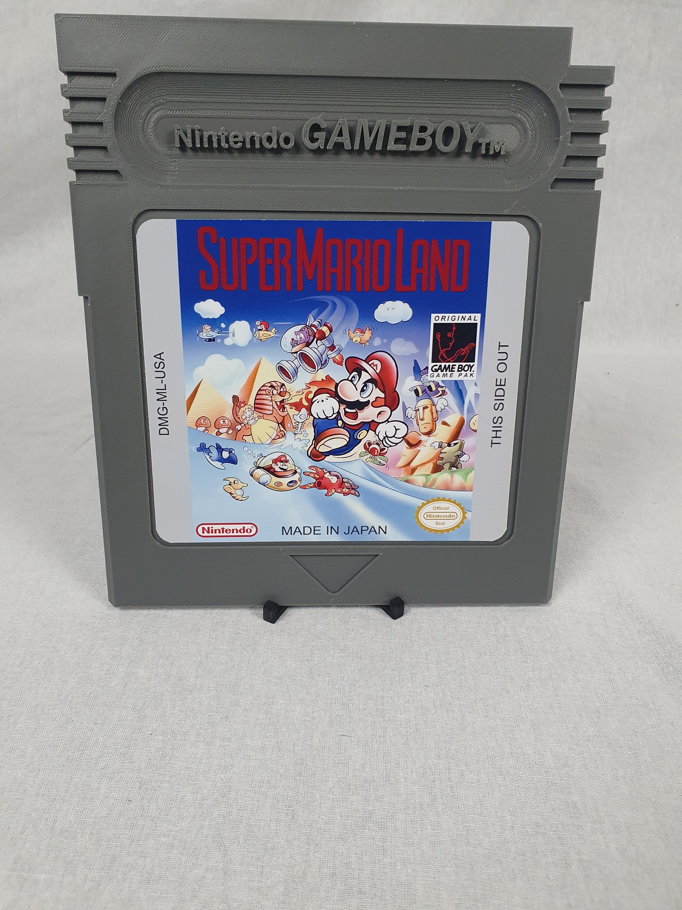 Oversized Gameboy Video Game Cartridge Super Mario Land, Tetris