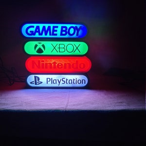Gaming Logo LED RGB WiFi Controlled! Choose Your Text
