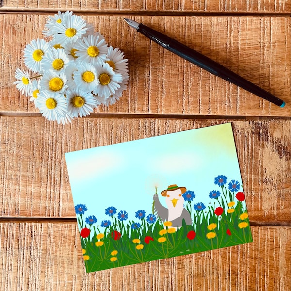 Postkarte Blumenwiese