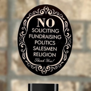 Funny no soliciting signs funny
