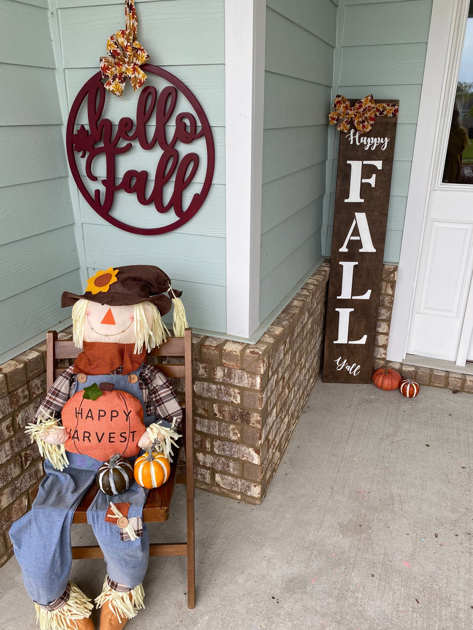 Happy Fall Yall 5ft Porch Sign Its Fall Yall Decorations Etsy