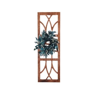 Farmhouse Large wooden window wall arch- large window frame cathedral rectangle with or without wreath.