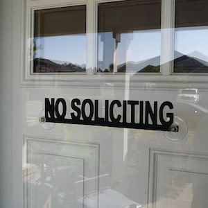 front door no solicitation sign | no soliciting