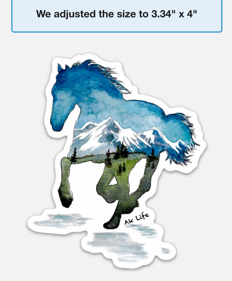 Horse Sticker Etsy