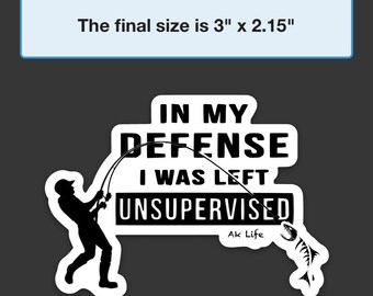 In my Defense vinyl sticker Med