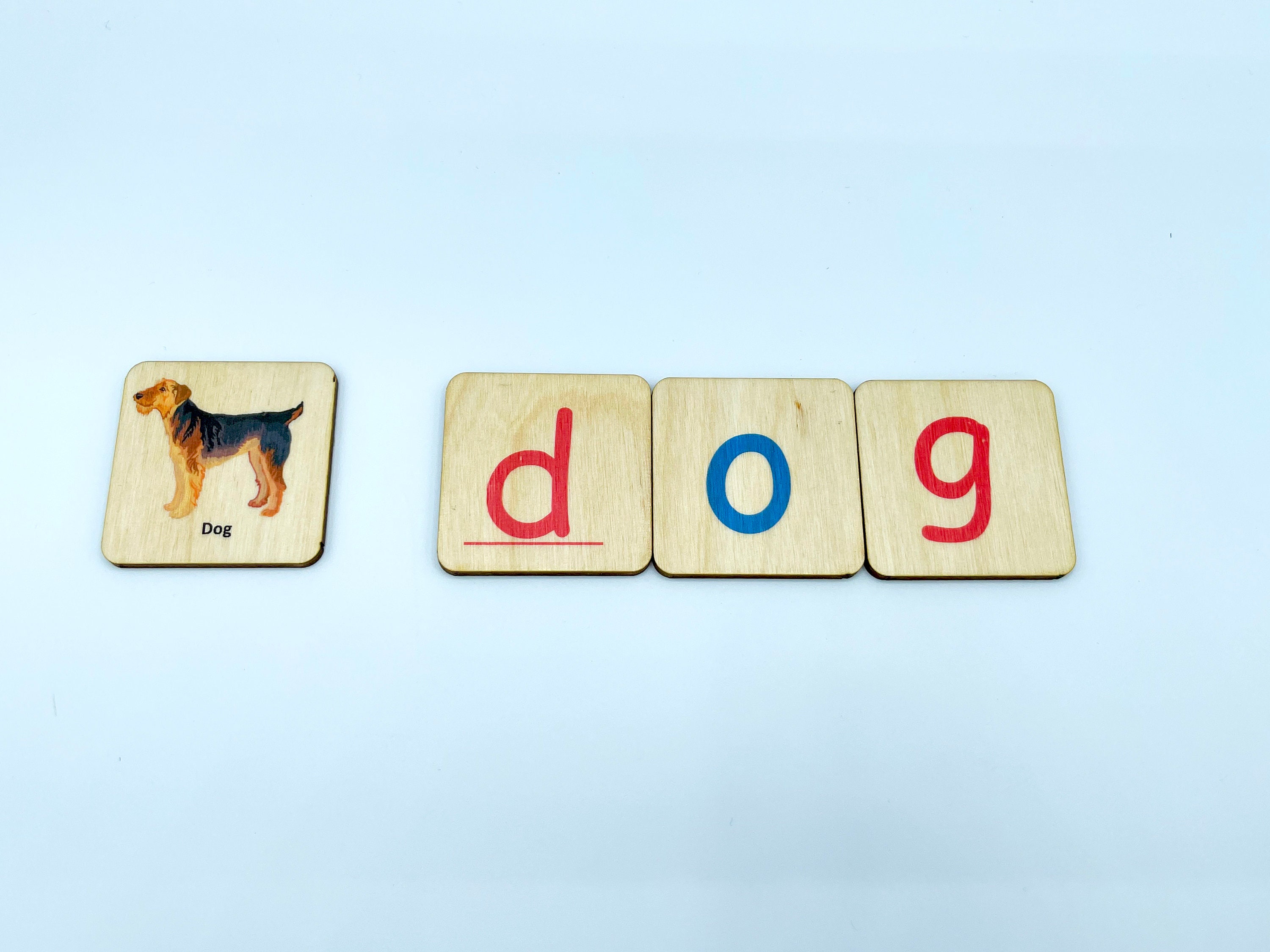 Montessori Wooden Alphabet ABC Uppercase Lowercase Cards/ Alphabet ...