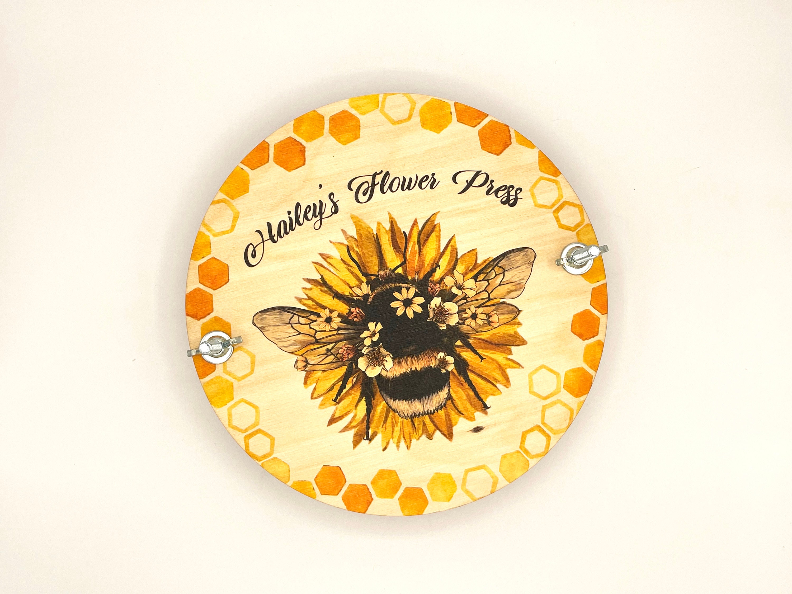 Wooden Sunflower Flower Press Kit/ Personalized Botanical Flower Pressing  Kit / Gift for Her / Dry Flower Art / Kids Nature Activity / 