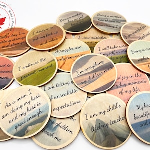 Cartes d'affirmation de la maternité, mots positifs pour maman, affirmations habilitantes pour les mamans, amour de soi et soins pour les mamans, cadeau pour les nouvelles mamans