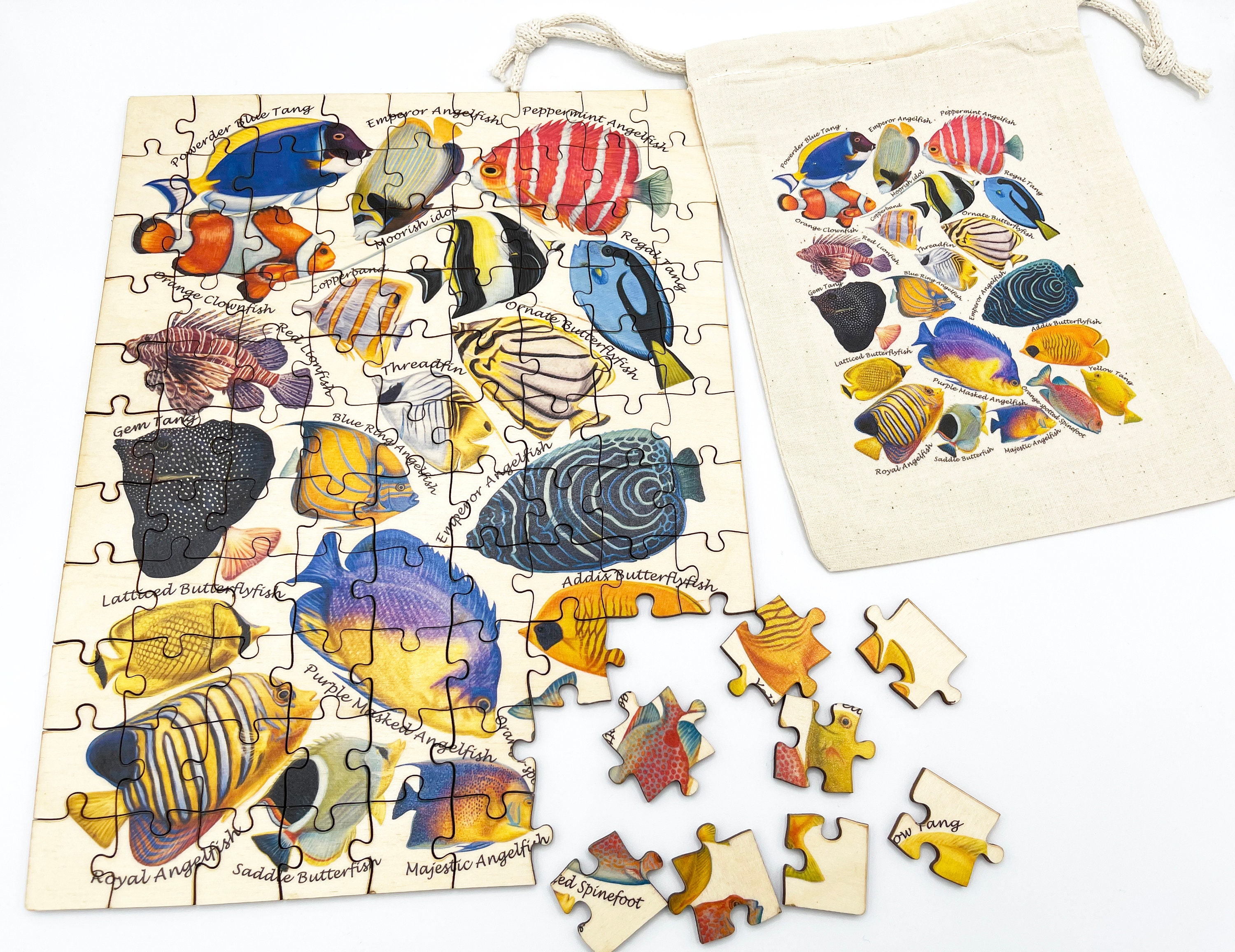 Wooden fish jigsaw puzzle Clearance