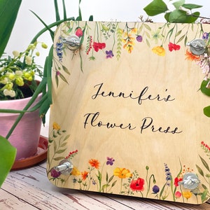 Wooden Flower Press Kit for Adults and Children, Plants Press, Dry Flower Press, Personalized Flower Press Gift, Plants lover gift