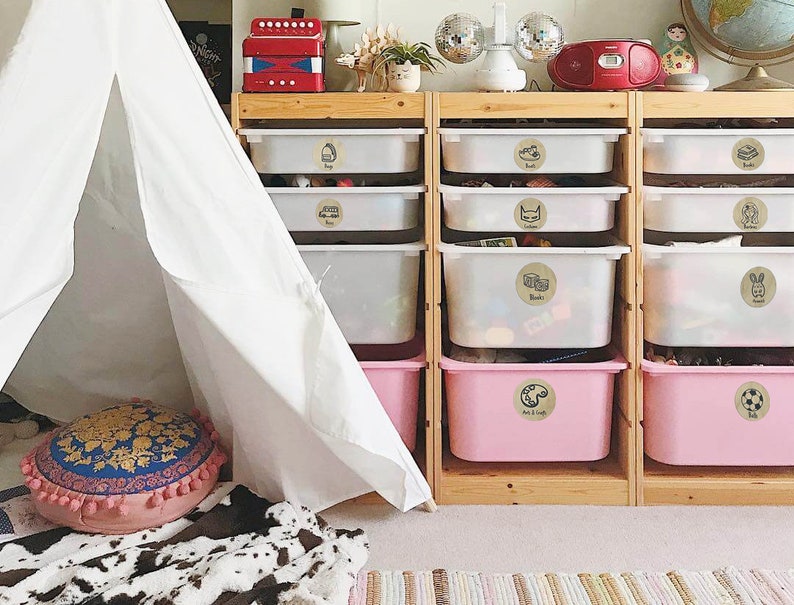 Wooden Custom Toy Storage Bin Labels/ Playroom Toy Organizer Etsy