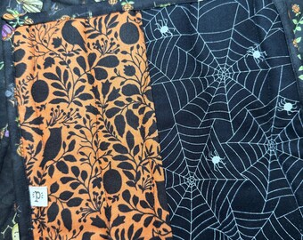 Handmade Halloween Hotpad: Quilted Cotton Patchwork