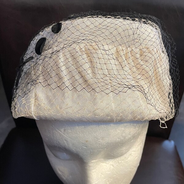 White Pillbox Hat Etsy