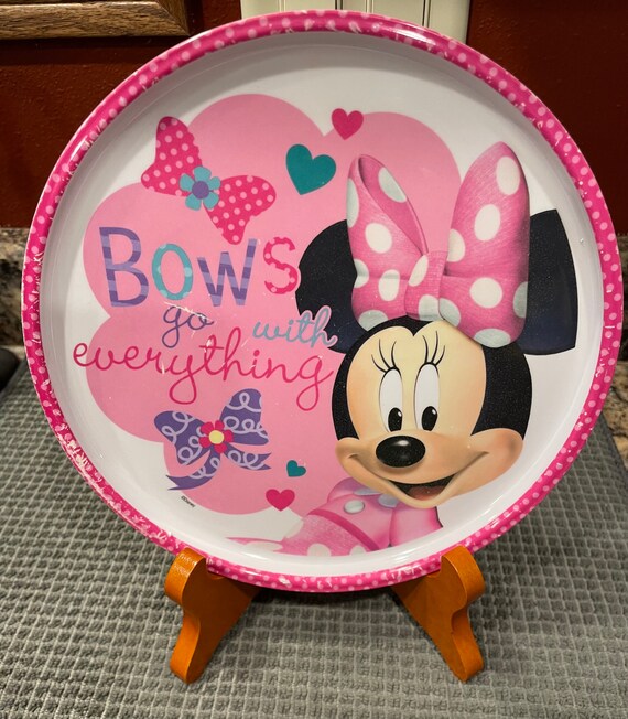 Minnie Mouse Melamine Plate by Zak Designs - Etsy