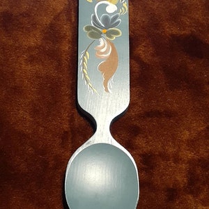 Handpainted Scandinavian Tole Painted/ Rosemaled Decorative Spoon