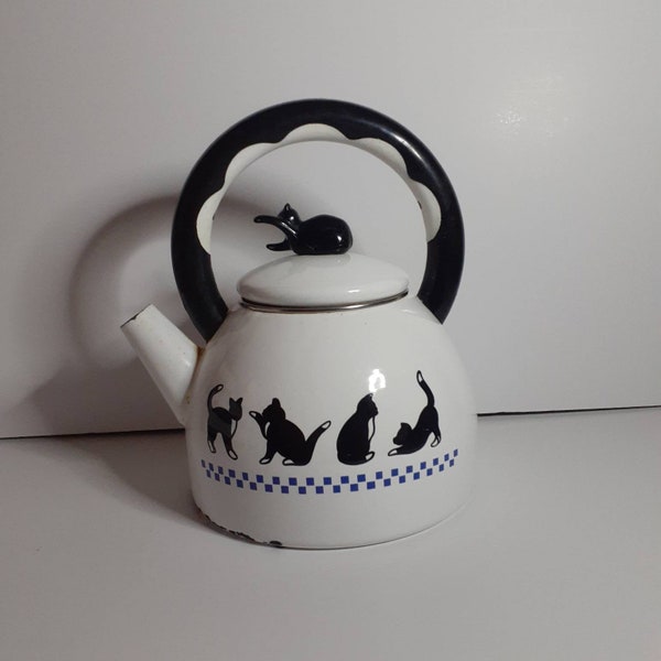 Black Cat Teapot Etsy
