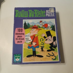Vintage 1972 Whitman jigsaw puzzle Dudley Do Right 100 pieces-TV cartoon Complete