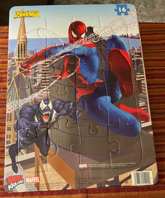 Spider Sense Spiderman 16 Piece Puzzle Etsy