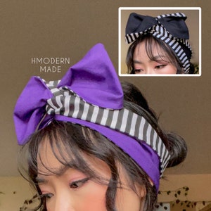 HMong turban XL wire headband- HMong headband - HMong purple turban - versatile HMong headband