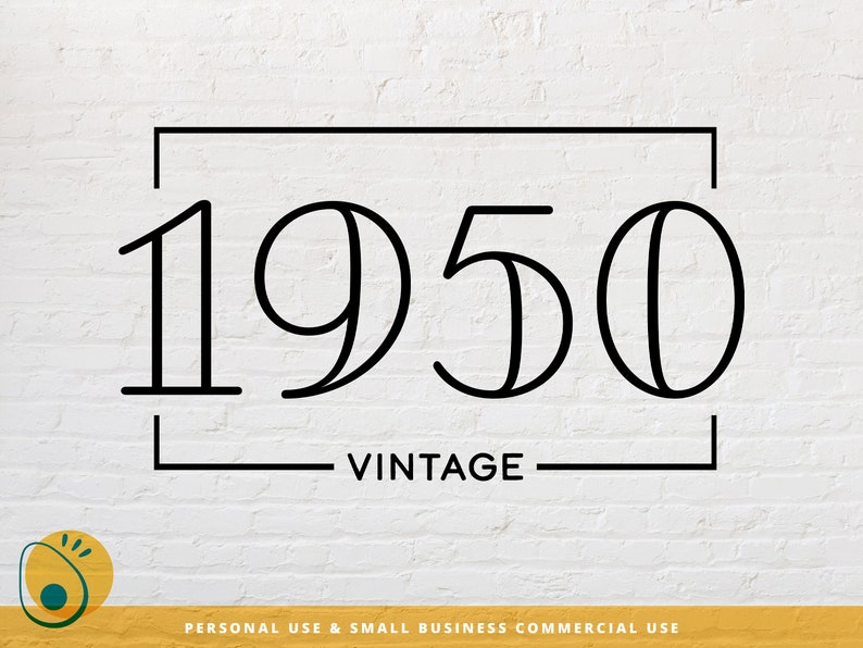 Download 1950 SVG Vintage 70th Birthday Cut File for those Born in ...