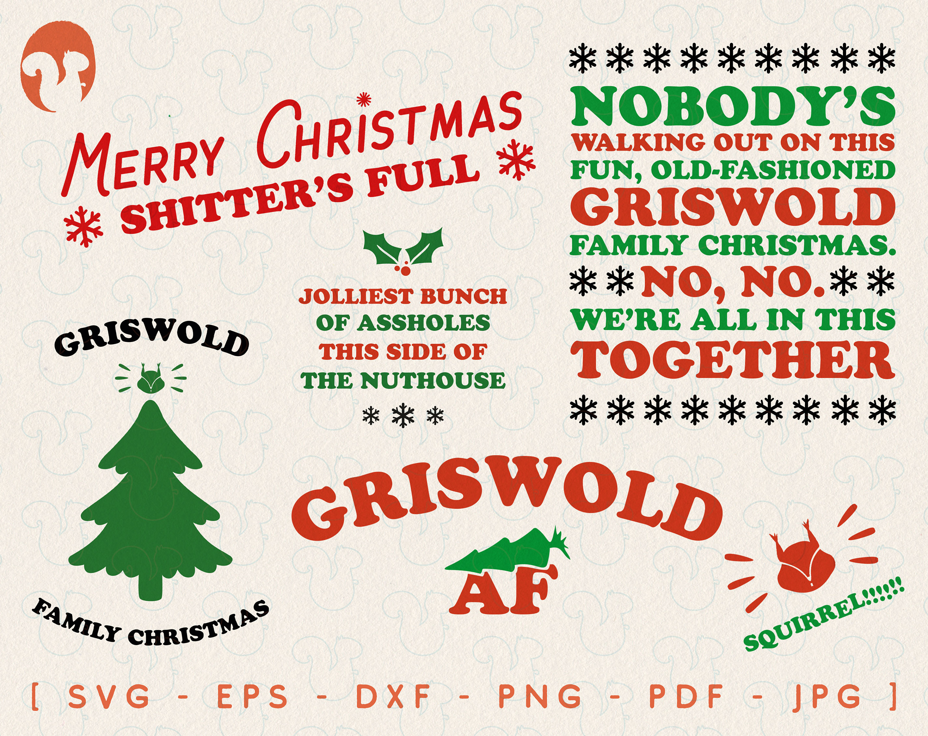 Christmas Vacation SVG Bundle Griswold SVG Quote Funny Etsy