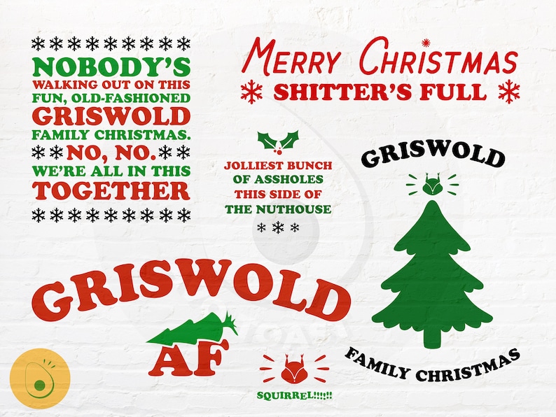 Download Christmas Vacation SVG Bundle Griswold SVG Quote Funny | Etsy