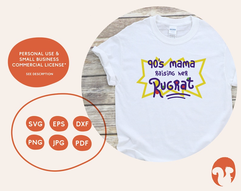 Download 90s Mama Raising her Rugrat SVG PNG 90s Mom Sublimation | Etsy