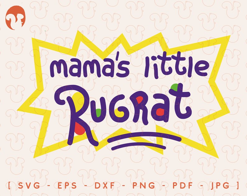 Download Mama's Little Rugrat SVG PNG 90s Mom Sublimation Design | Etsy