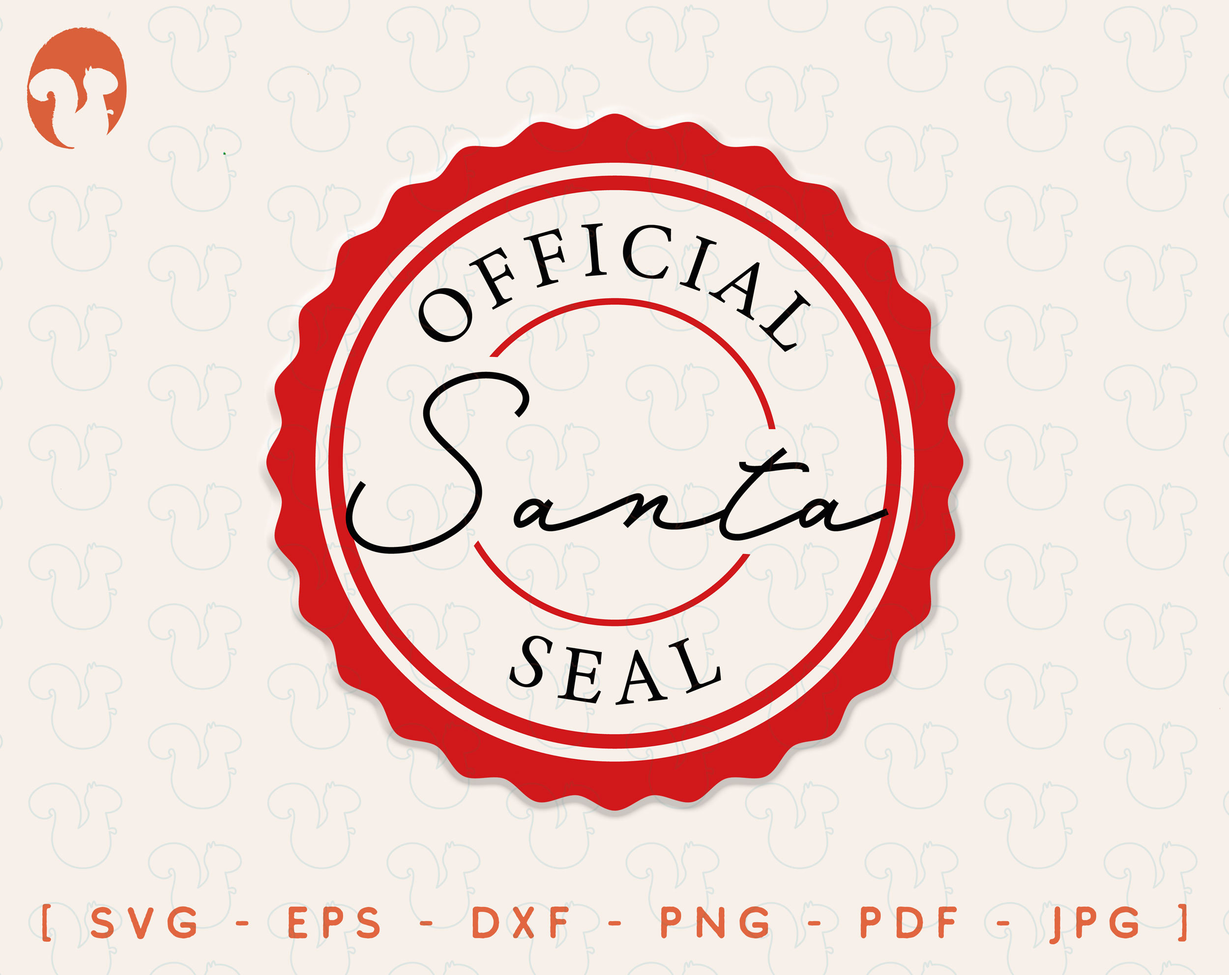 Official Santa Stamp SVG Santa Approved Seal Cut Files or - Etsy Israel
