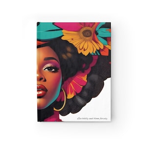 Vibrant Essence Hardcover Journal- Live Boldly and Bloom Fiercely