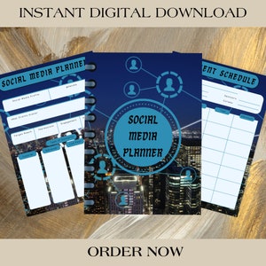 Business Social Media Planner - Organize Your Brand - Digital Planning Tool