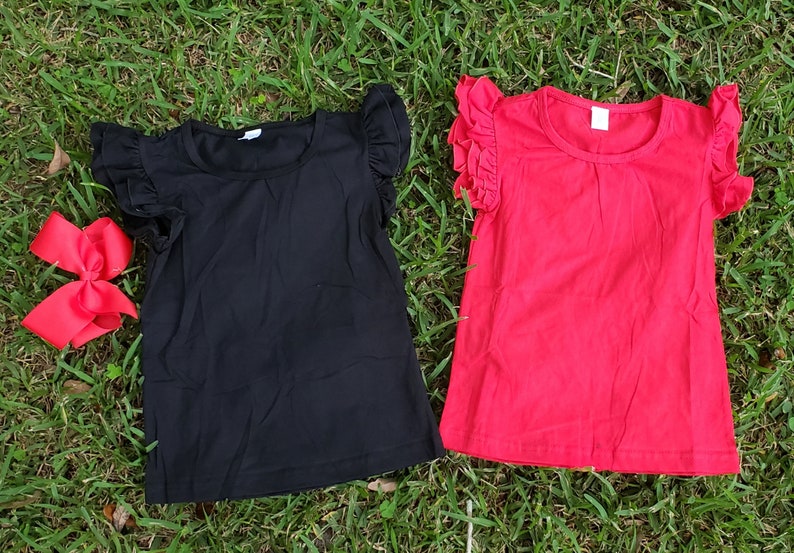 Girls Georgia Bulldogs Flutter Sleeve Top
