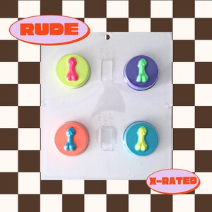 Gentleman on a Cookie Candy Mold - Chocolate, Candy Making, Gummies, Melts, Edible Gifts & Party Favors