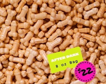 Naughty Sprinkle® de 8 oz con punta bronceada/chispas para adultos, formas de dulces, fiestas, suministros para hornear traviesos