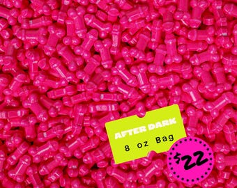 Chispas Naughty Sprinkle® de punta rosa de 8 oz/chispas para adultos, formas de dulces, fiestas, suministros para hornear traviesos