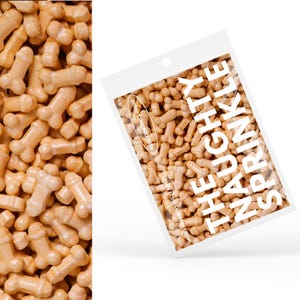 Will Disappear for 3-5 Business Days - A Naughty Sprinkle® Tan Tip Bag | Adult Sprinkles, Candy Shapes, Parties, Naughty Baking Supplies