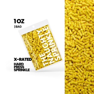 Yellow Tip 1oz Naughty Sprinkle®| Adult Sprinkles, Candy Shapes, Parties, Naughty Baking Supplies