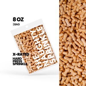 Tan Tip 8oz Naughty Sprinkle®| Adult Sprinkles, Candy Shapes, Parties, Naughty Baking Supplies