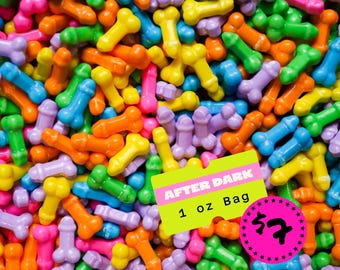 Punta arcoíris de 1 oz de chispas Naughty Sprinkle®/ Chispas para adultos, formas de dulces, fiestas, suministros para hornear traviesos