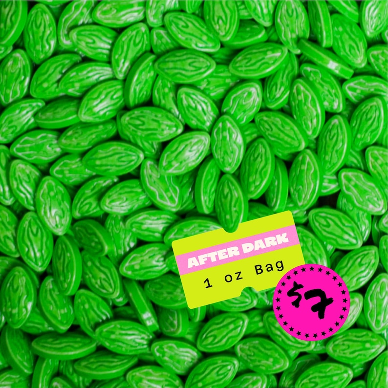 Green Lips 1 oz Naughty Sprinkle®/ Chispas para adultos, formas de dulces, fiestas, suministros para hornear traviesos imagen 1