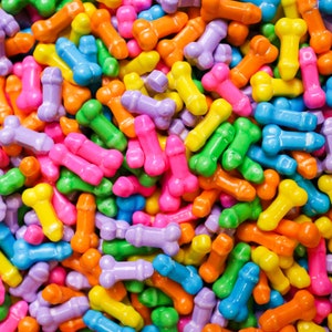 Thinks He&#39;s The Prize - A Naughty Sprinkle® Rainbow Tip | Adult Sprinkles, Candy Shapes, Parties, Naughty Baking Supplies