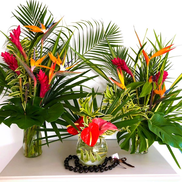 Jungle Flower Arrangement Etsy