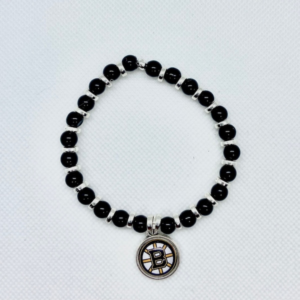 Boston Bruins Bracelet | beaded bracelet | handmade