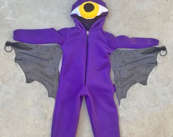 Purple People Eater - Kids costume Child halloween costume baby costume. Retro Throwback.