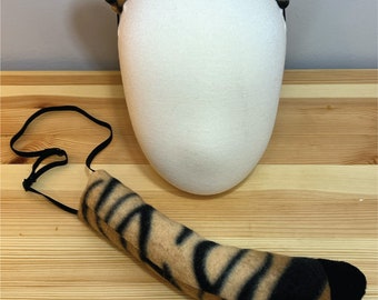 Tiger Ear and Tail Set - Easy Halloween Costume Kid - Baby - Toddler - Adult