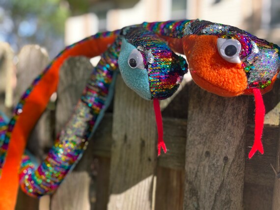 huge plush snake