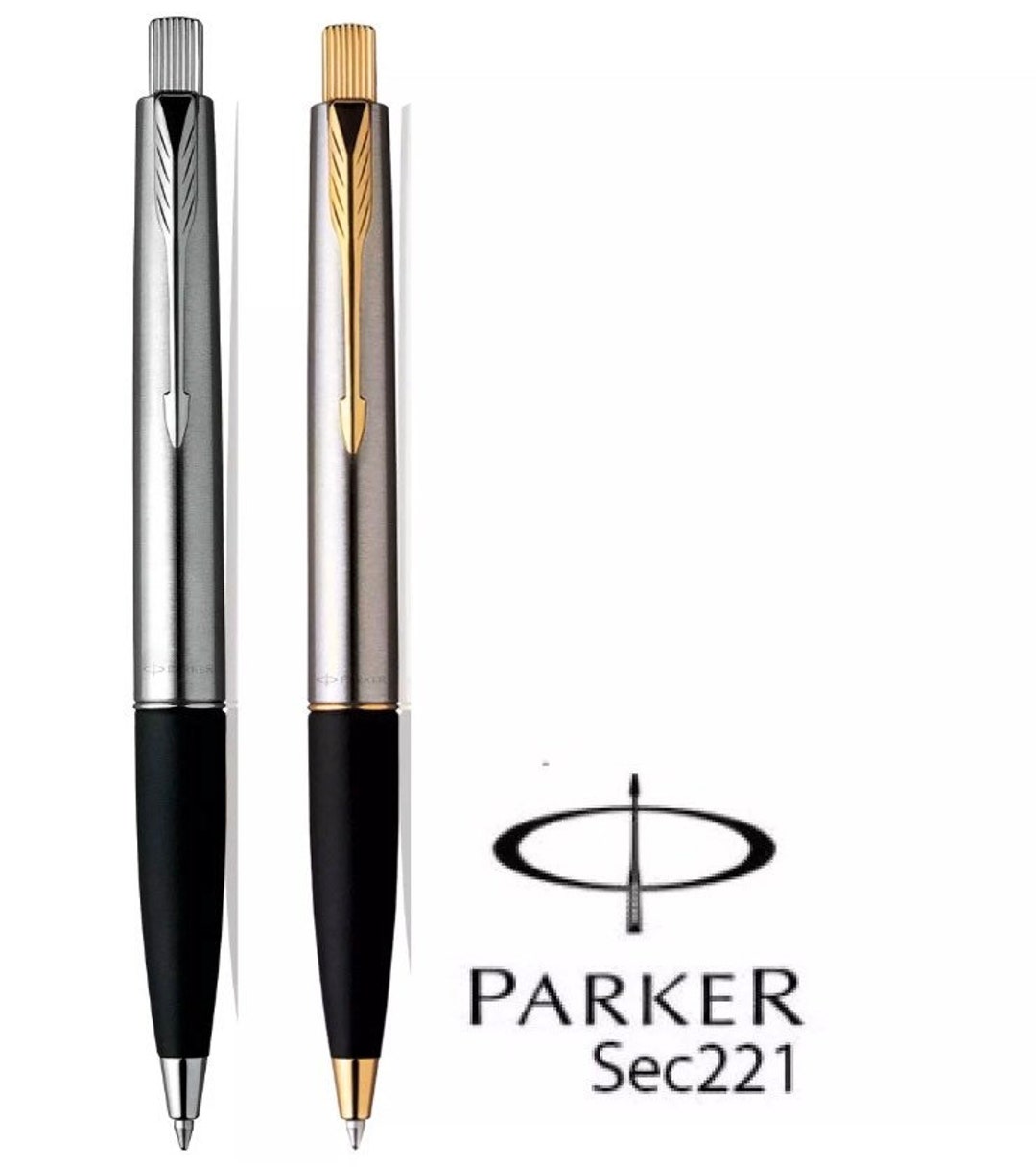 Parker Frontier Stainless Steel Ball Pen Chrome Gold With Free Gift Box Etsy UK