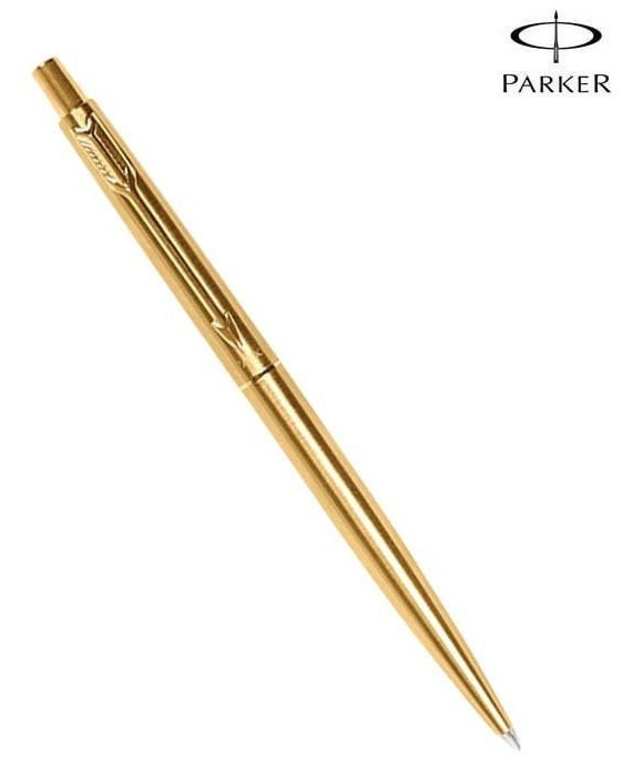 Parker Classic Gold Plated Ball Pen by Parker Blue Ink 