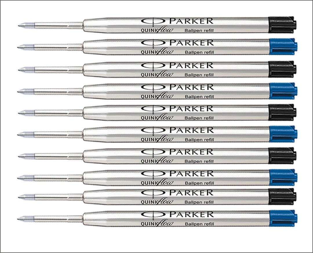Ricariche per penne a inchiostro originali Parker Penne a sfera G2 1,0 mm  Ricarica blu medio, nero -  Italia